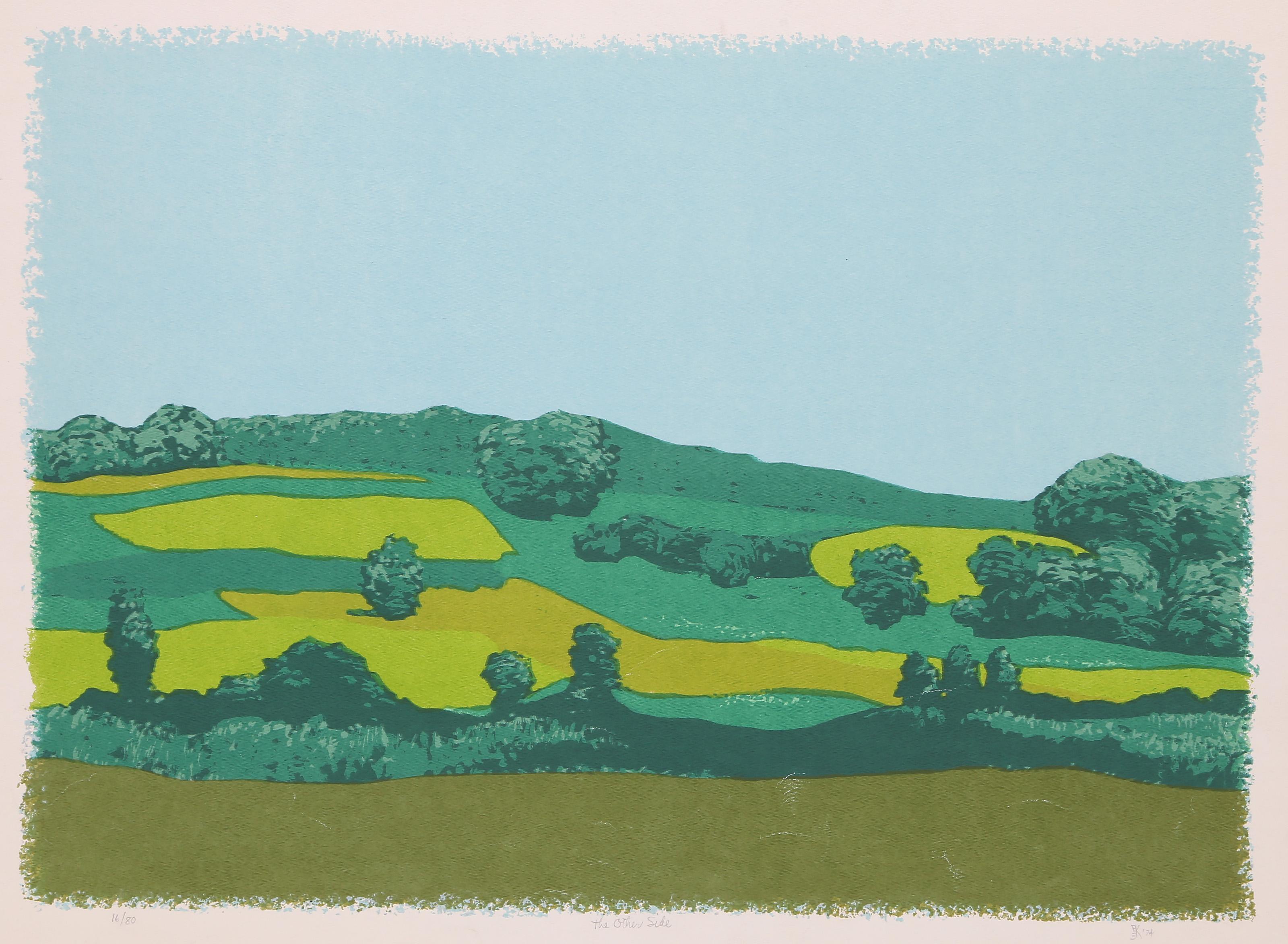 Landscape Print de Unknown - El Otro Lado, Serigrafía Moderna al estilo de Félix Vallotton