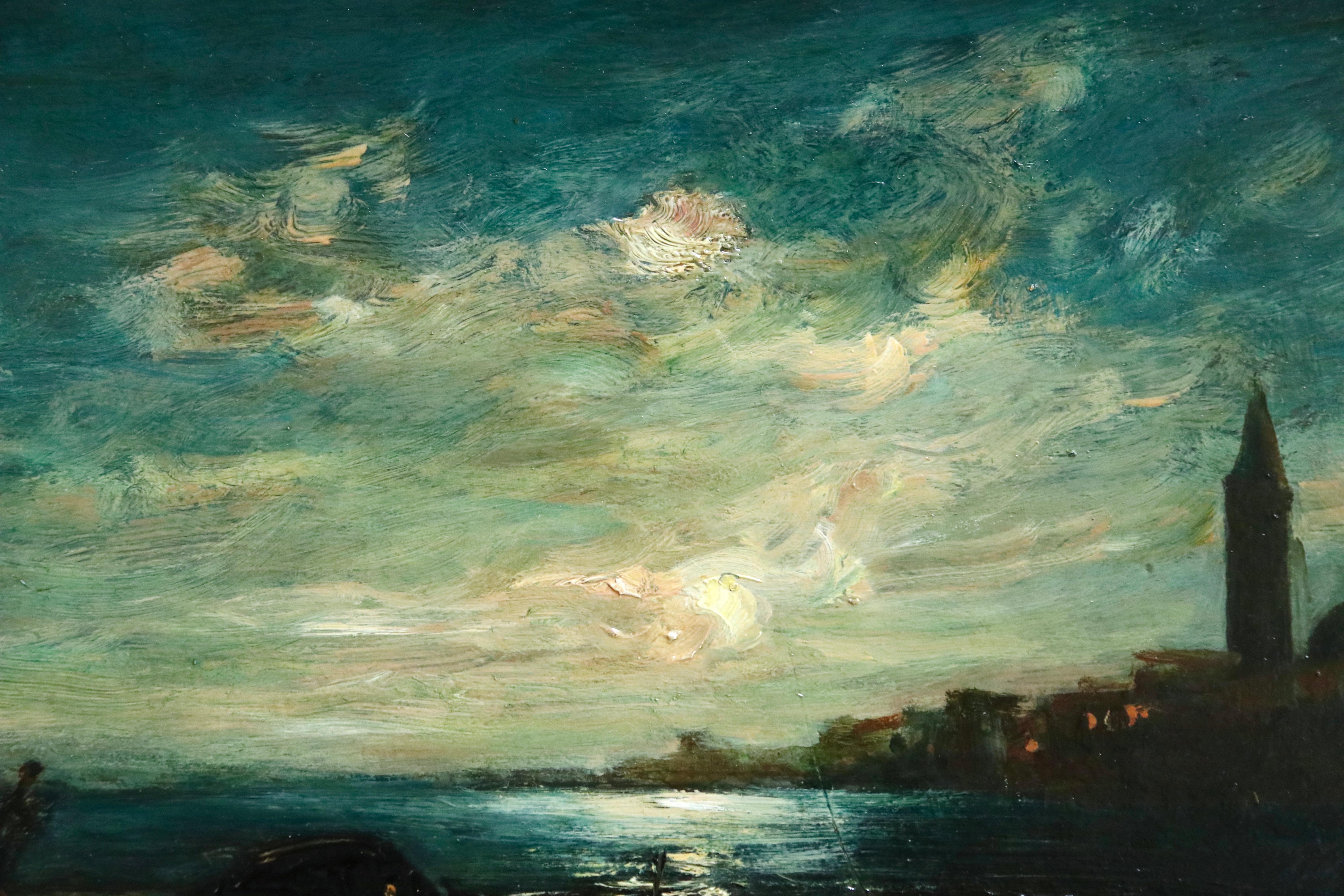 Clair de Lune - Impressionist Photograph by Felix Ziem
