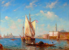 Antique La Lagune, Venise by Félix-François Georges Ziem