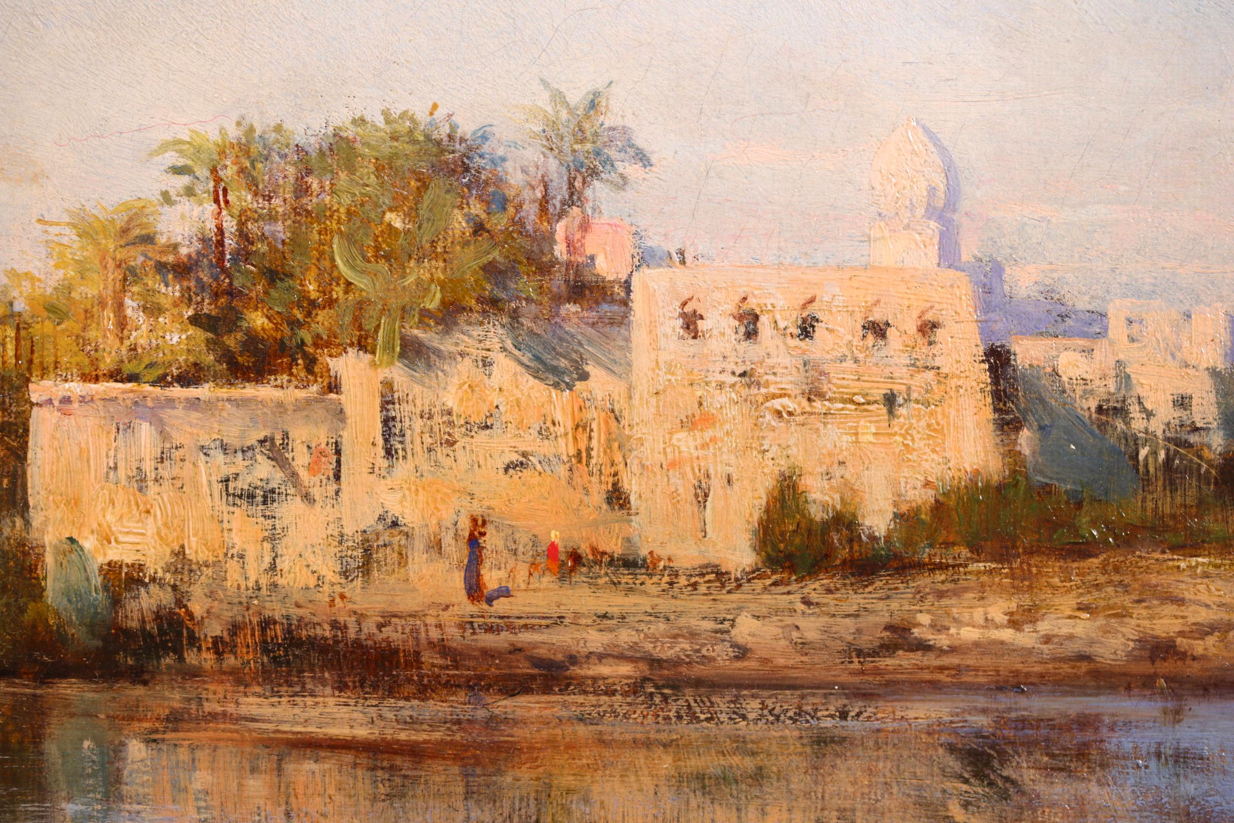 Les Bords du Nil - Orientalist Impressionist Landscape Oil Painting - Felix Ziem 9