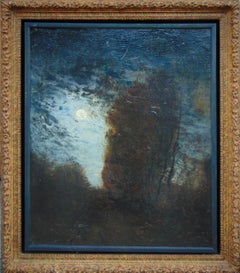 Moonlight, oil on canvas hand-signed, Felix Ziem (1821-1911)