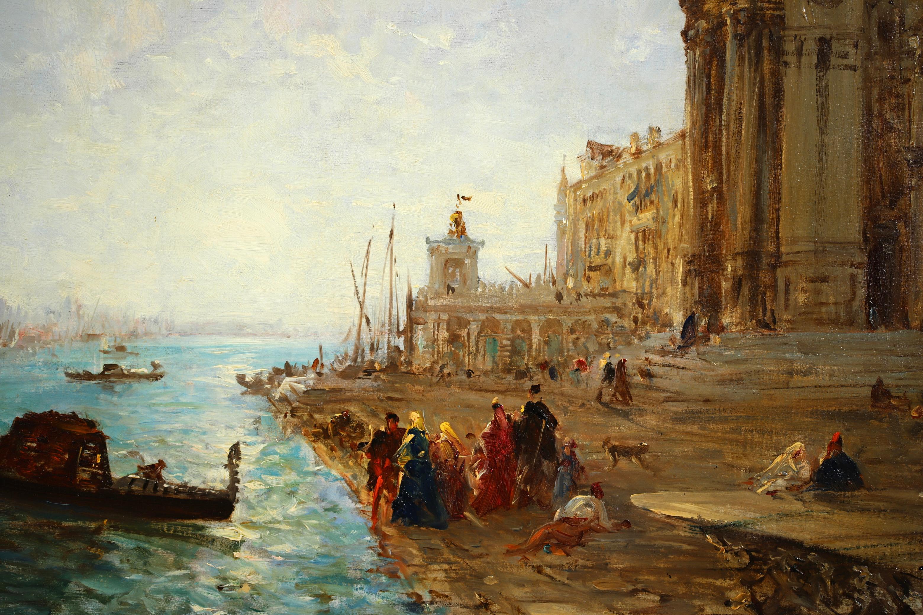 The Grand Canal - Orientalist Impressionist Landscape Oil Painting by Felix Ziem 3