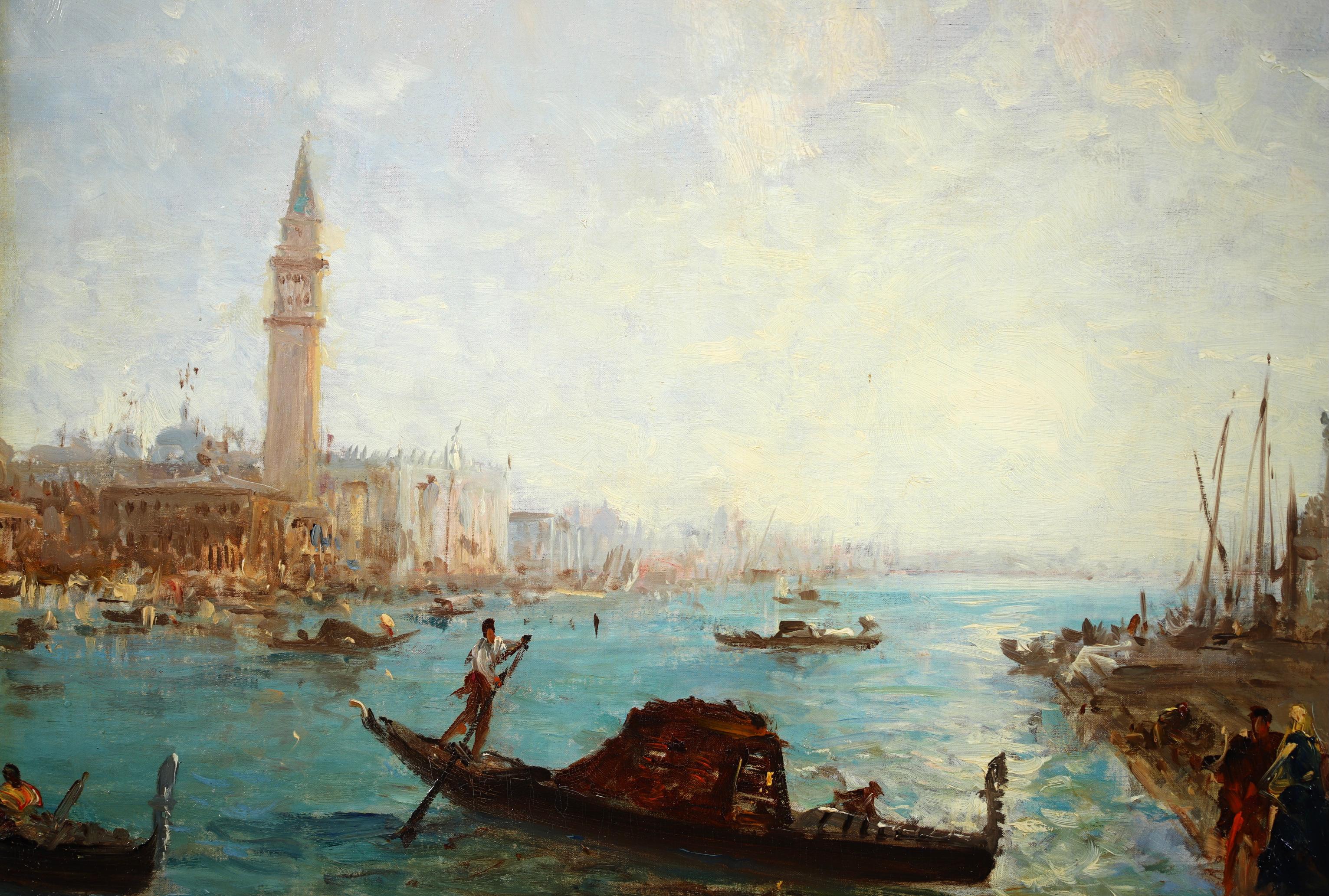 The Grand Canal - Orientalist Impressionist Landscape Oil Painting by Felix Ziem 4