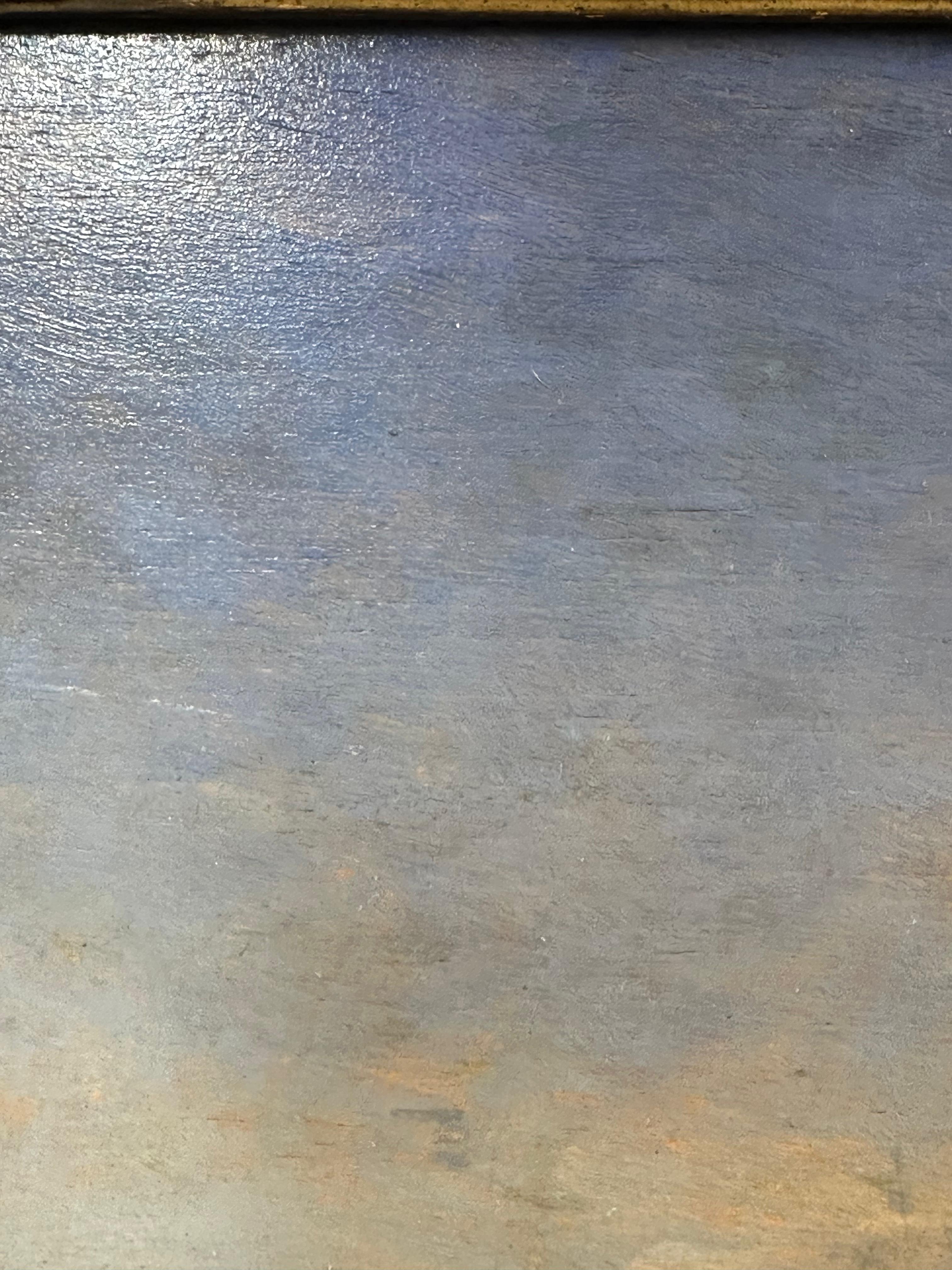 Blick auf Venedig unter der Sonne (Braun), Landscape Painting, von Felix Ziem