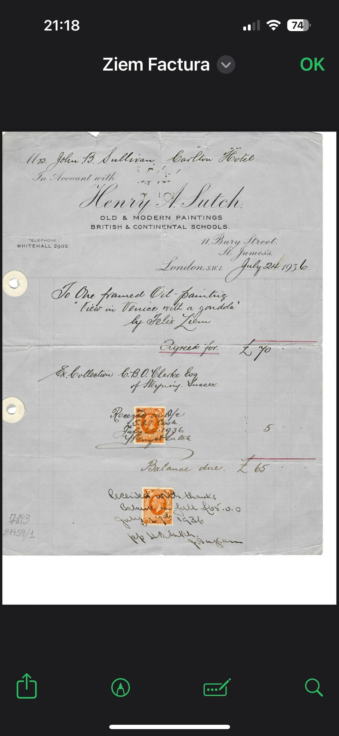 Blick auf Venedig unter der Sonne im Angebot 3