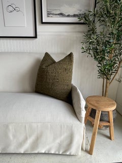 Cuscino Feliz in lana organica Hand Made con inserto in piuma d'oca