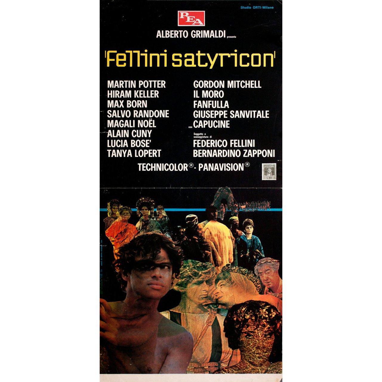 “Fellini Satyricon” 1970 Italian Locandina Film Poster In Good Condition In New York, NY