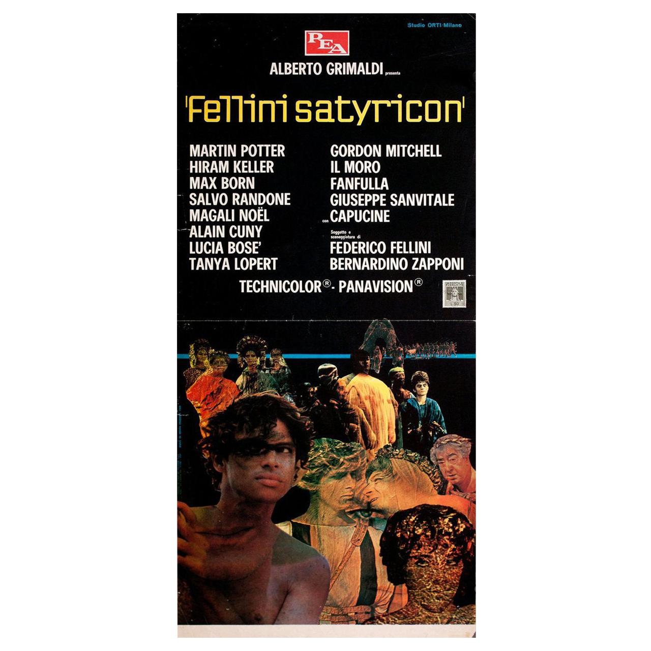 “Fellini Satyricon” 1970 Italian Locandina Film Poster