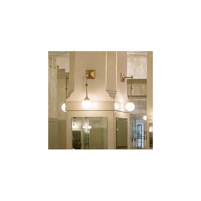 Fellner & Helmer Vienna Concert House Art Deco, Jugendstil Sconce, Re-Edition For Sale 2