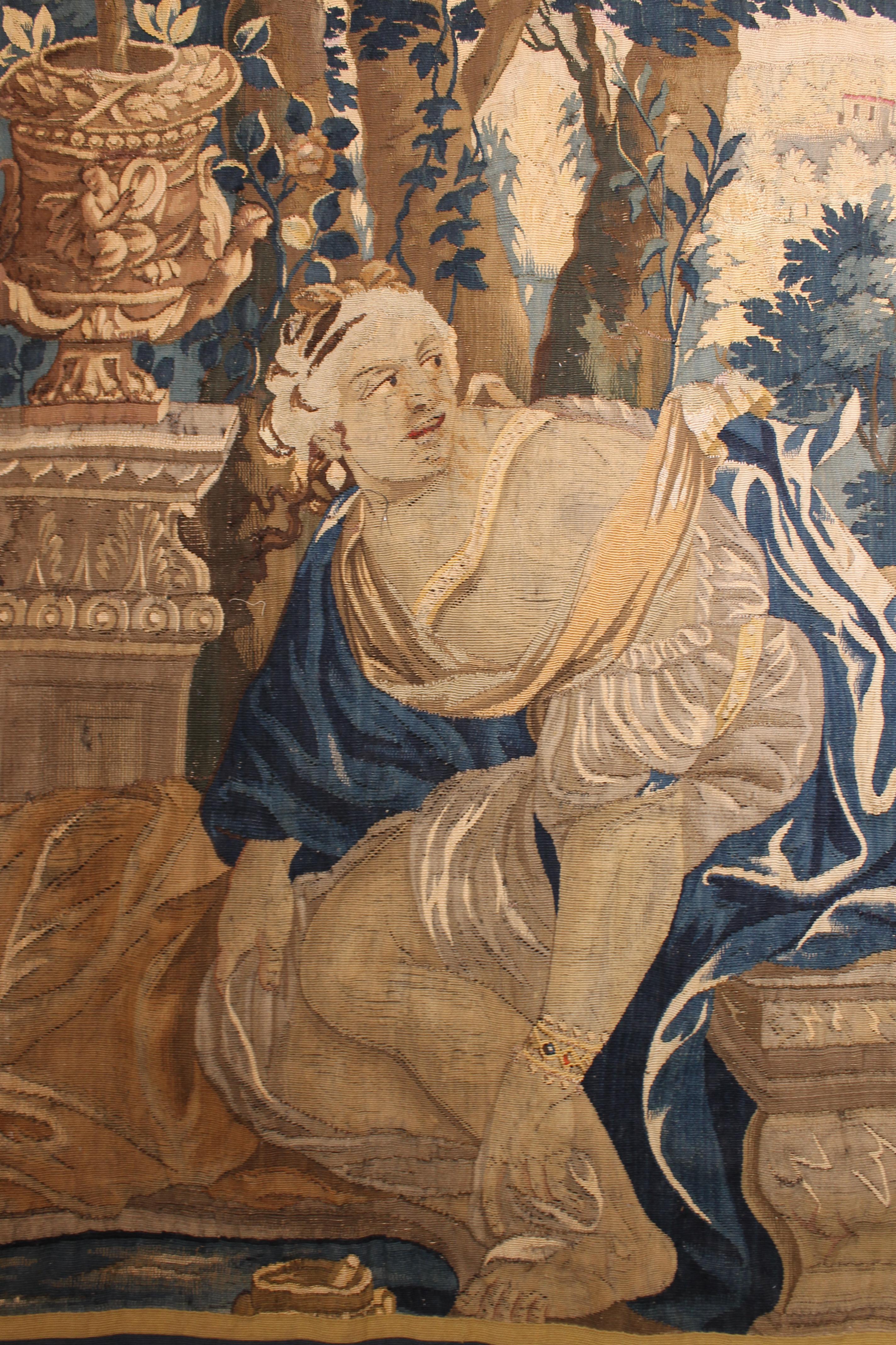 Flämischer Wandteppich aus dem 17. Jahrhundert aus Brügge (18. Jahrhundert und früher) im Angebot