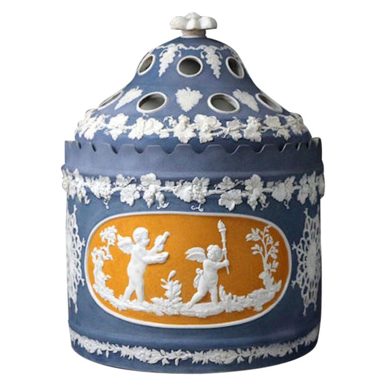 Felsparic Jasperware Bough or Crocus Pots Made by Daniel Steel, England, 1810 For Sale