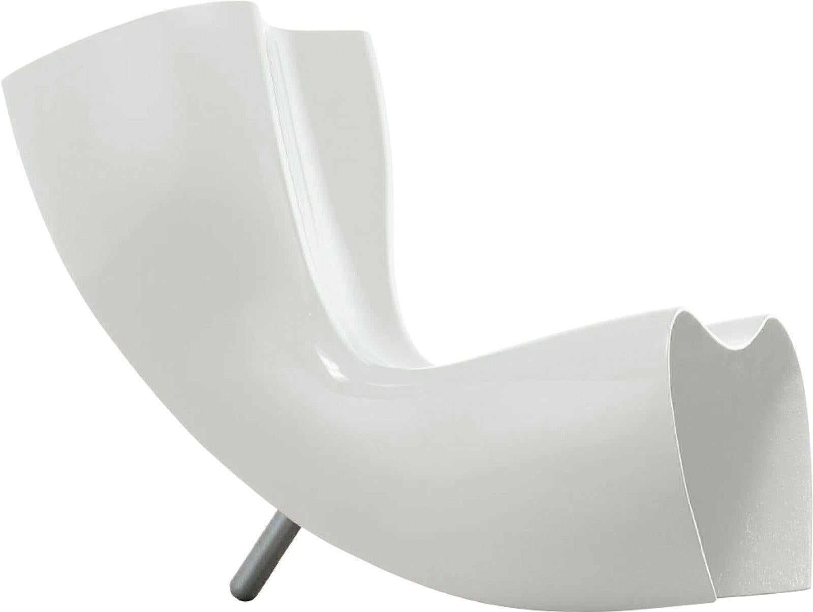 Contemporary Felt Armchair by Marc Newson in Polished Lacquered Fiberglass For Sale