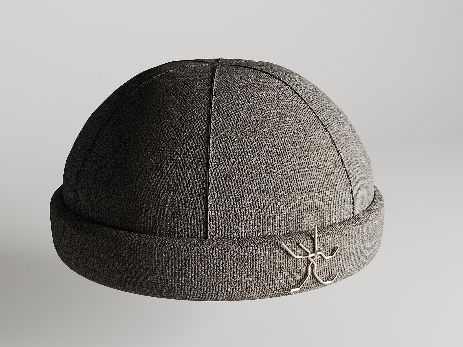 Colgante Minimalista de Fieltro y Sombrero Contemporáneo Metrópolis Plata de Ley 925 en Nuevo estado para la venta en Vilnius, LT