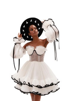 Felt Minimalist Hat Modern Accessories Stylish Fashion with Birds Circle Shadow