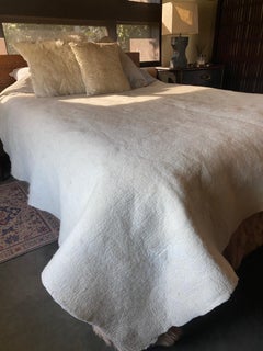 Felted Wool BED COVERLET by JG SWITZER