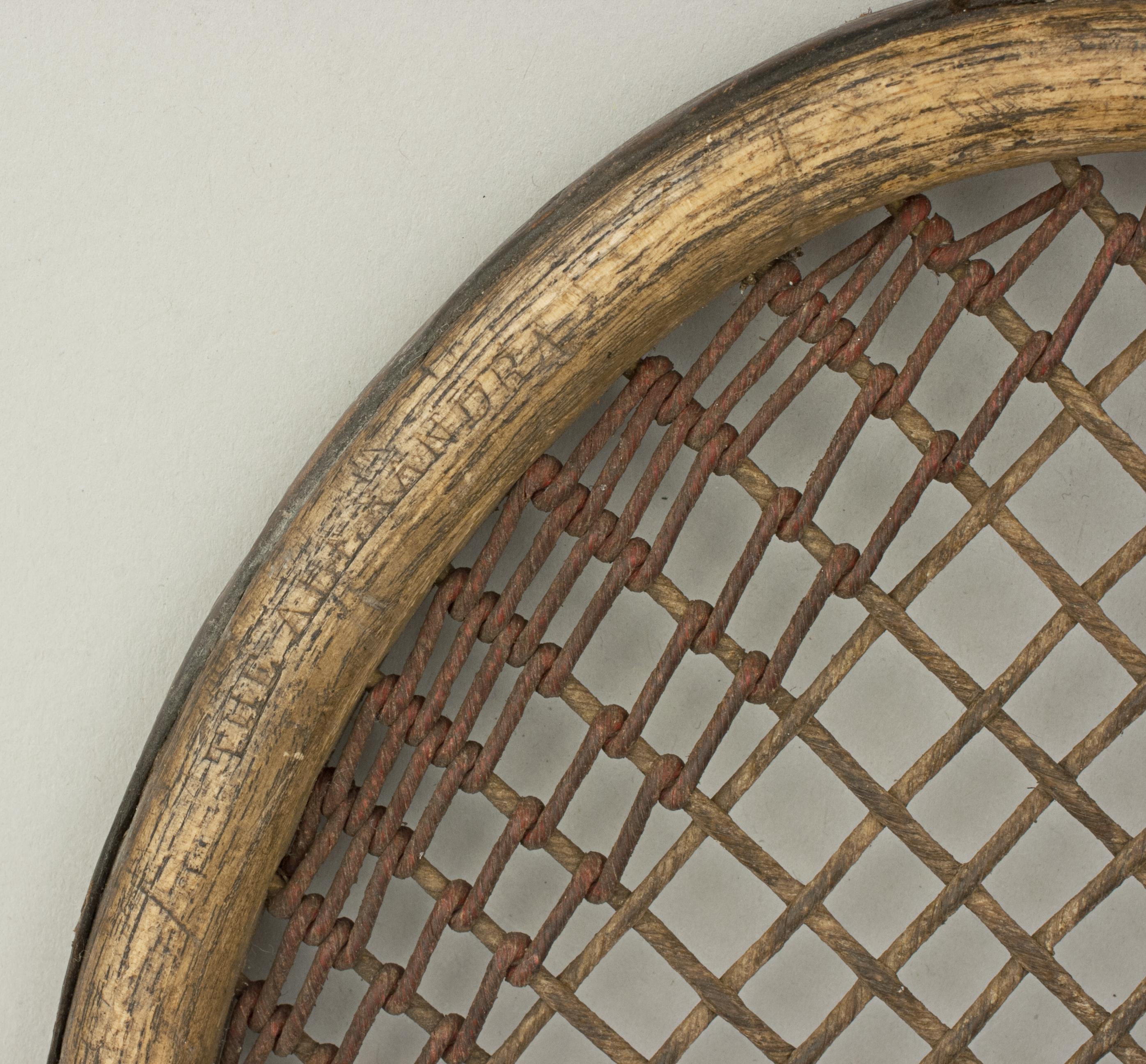 antique tennis racket