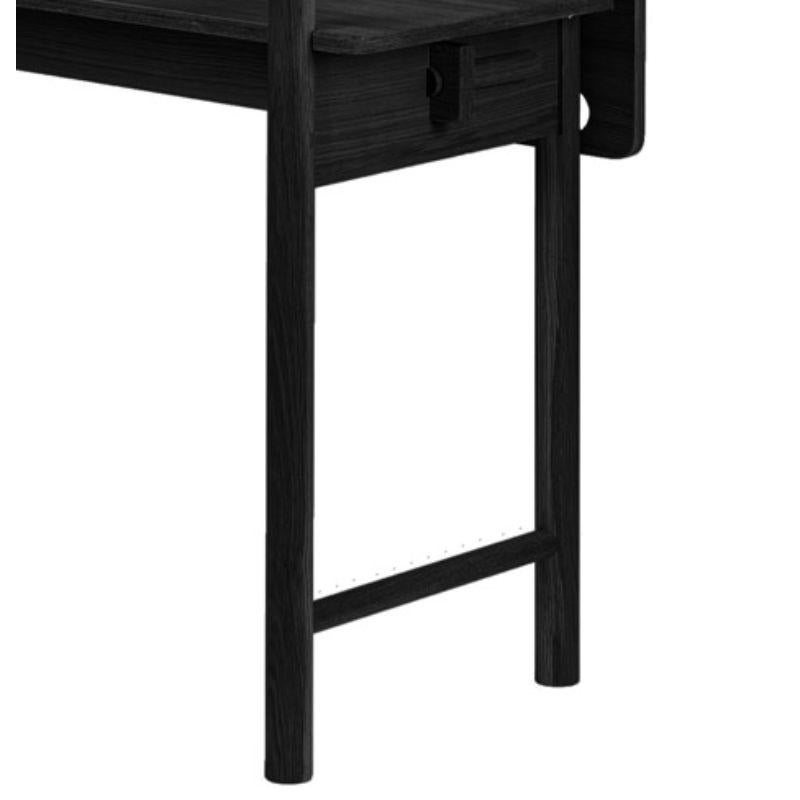 Contemporary FEM Work Desk, Stained Black by Made by Choice