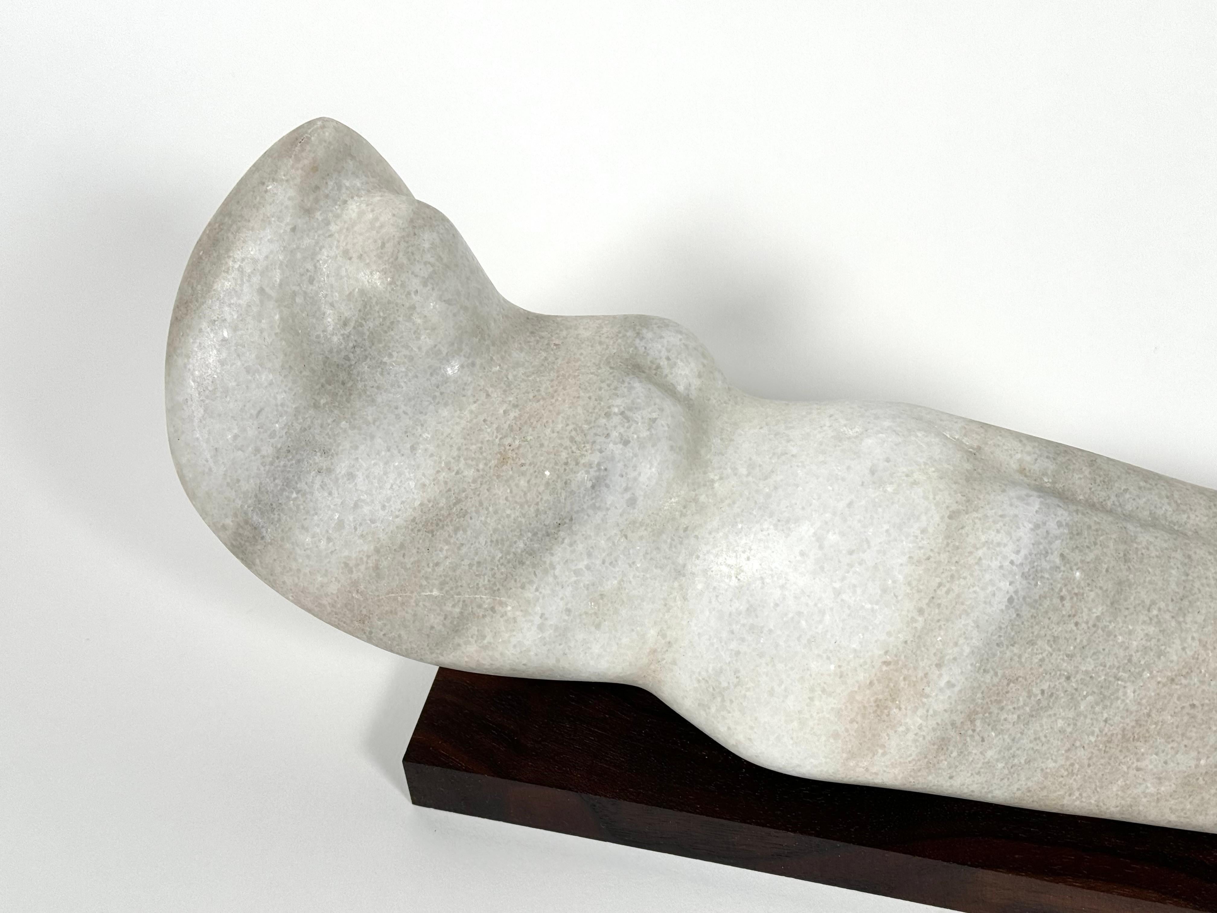 Female Abstract Figurative Sculpture in Marble In Good Condition For Sale In Oakland, CA
