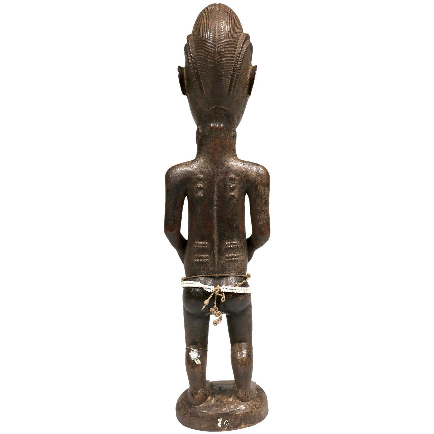 Ivorian 1st Half 20th Century Female Baule Figure, Ivory Coast, Africa
