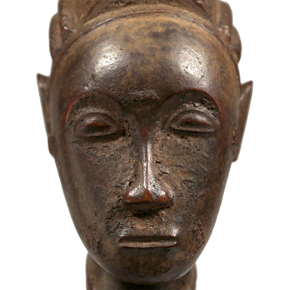 Wood 1st Half 20th Century Female Baule Figure, Ivory Coast, Africa