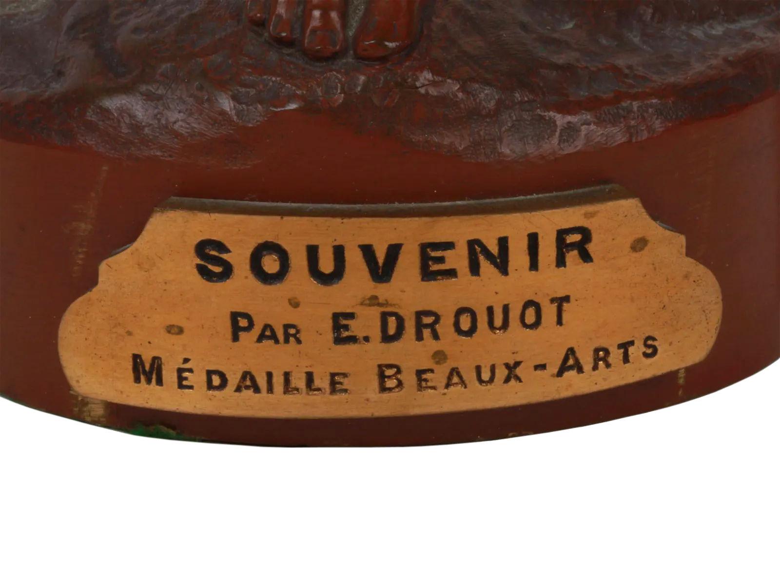 Female Bronze Figurine After Edouard Drouot  For Sale 2
