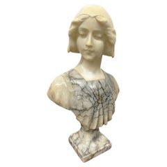Buste féminin de Gustave Van Vaerenbergh, Belgique, vers 1900