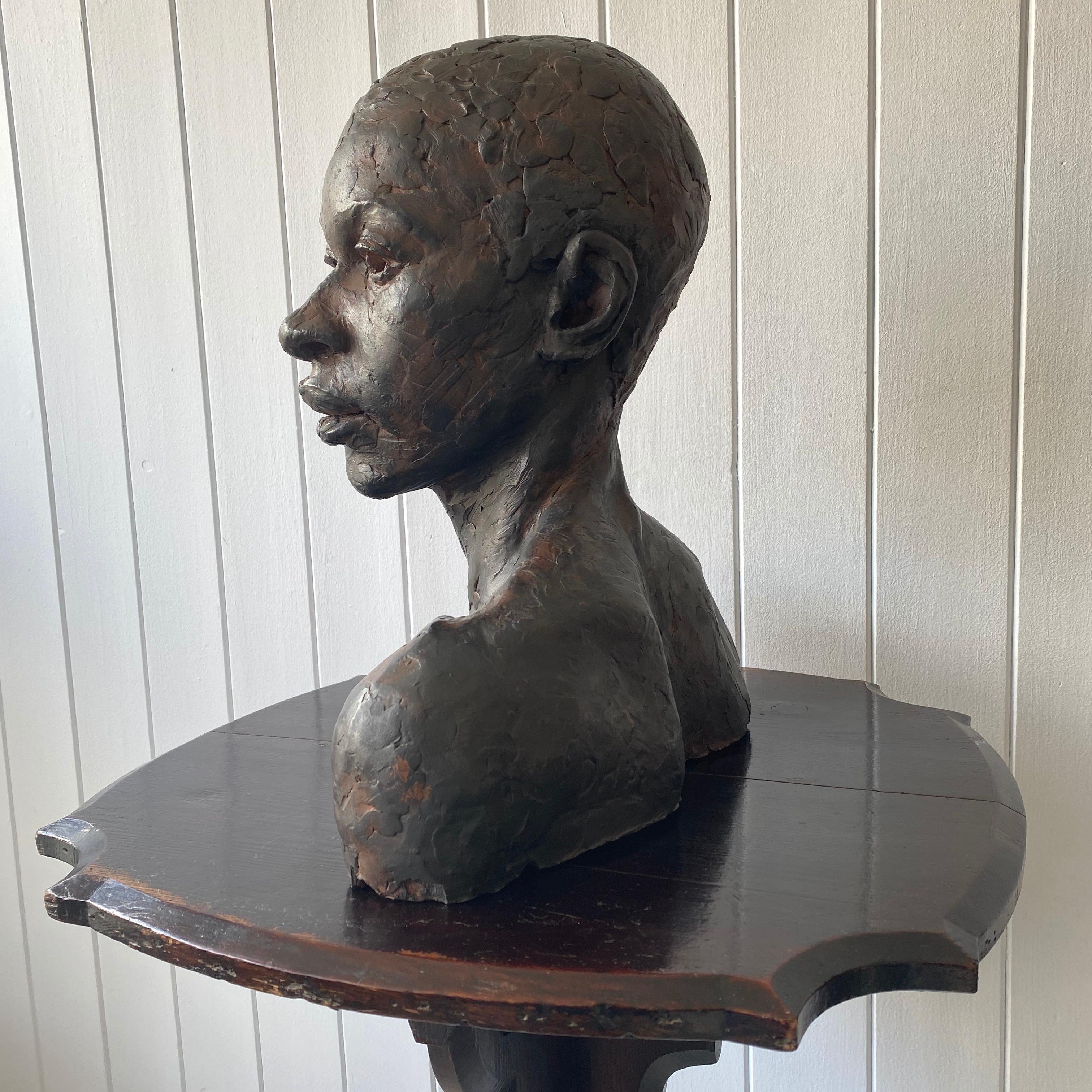 English Female Bust Sculpture For Sale