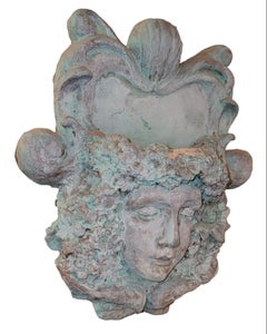 Female Bust with Ivy Hair Garden Ornament