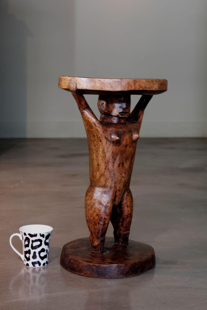 Early 20th Century Female Caryatid Stool  For Sale 1