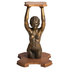 Female Figural Side Table