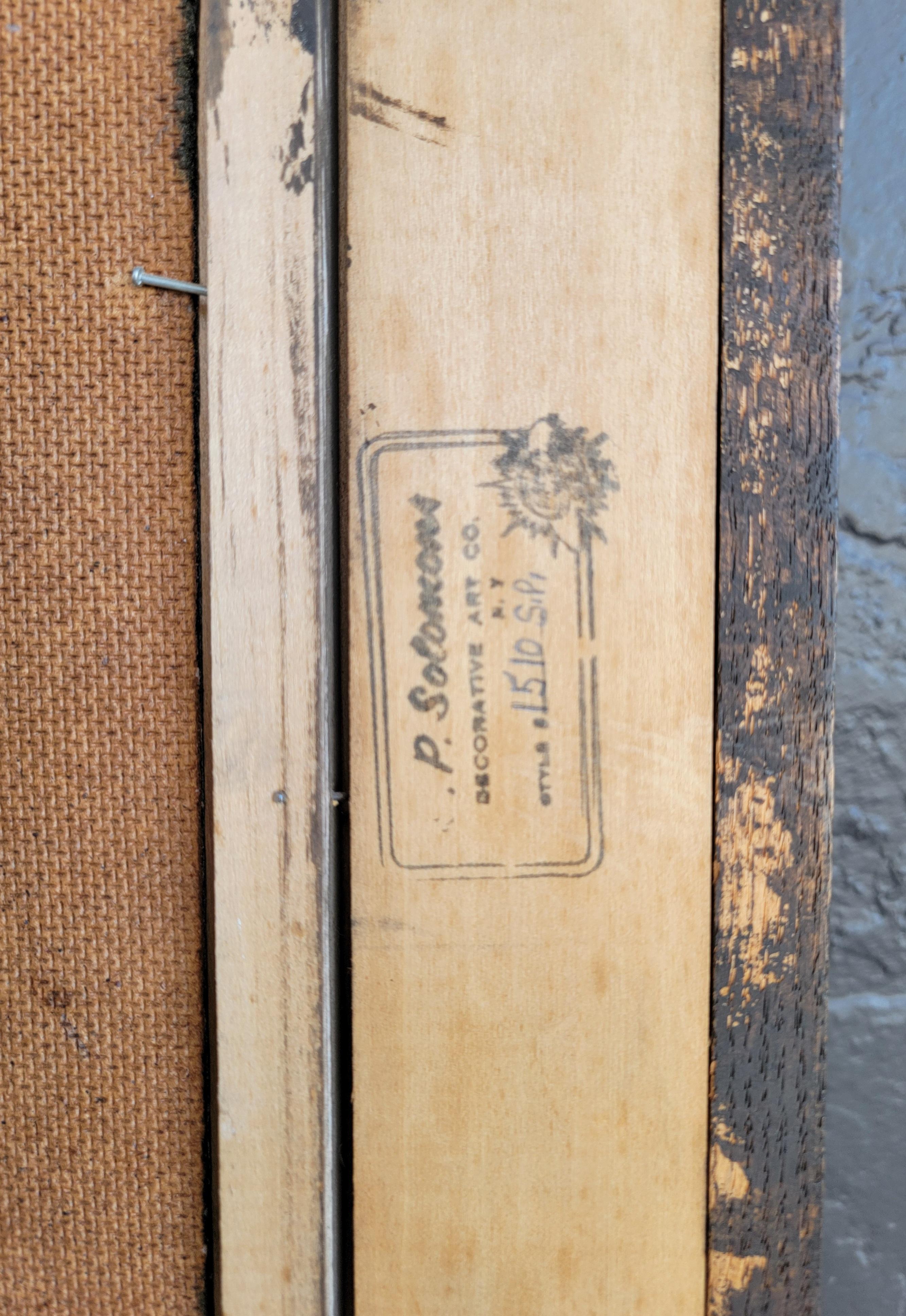 Weibliche Figur Malerei der Jahrhundertmitte Modernity (Holz) im Angebot