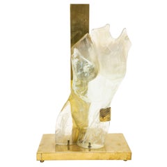 Female Figure Murano Glass Lamp