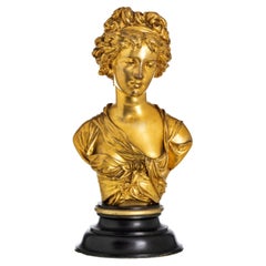 Weibliche Figur Skulptur Léopold OUDRY (1854-1882)