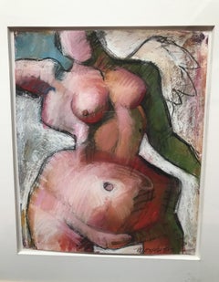 "Female Figure with Wings" Painting by James 'Jim' Morphesis