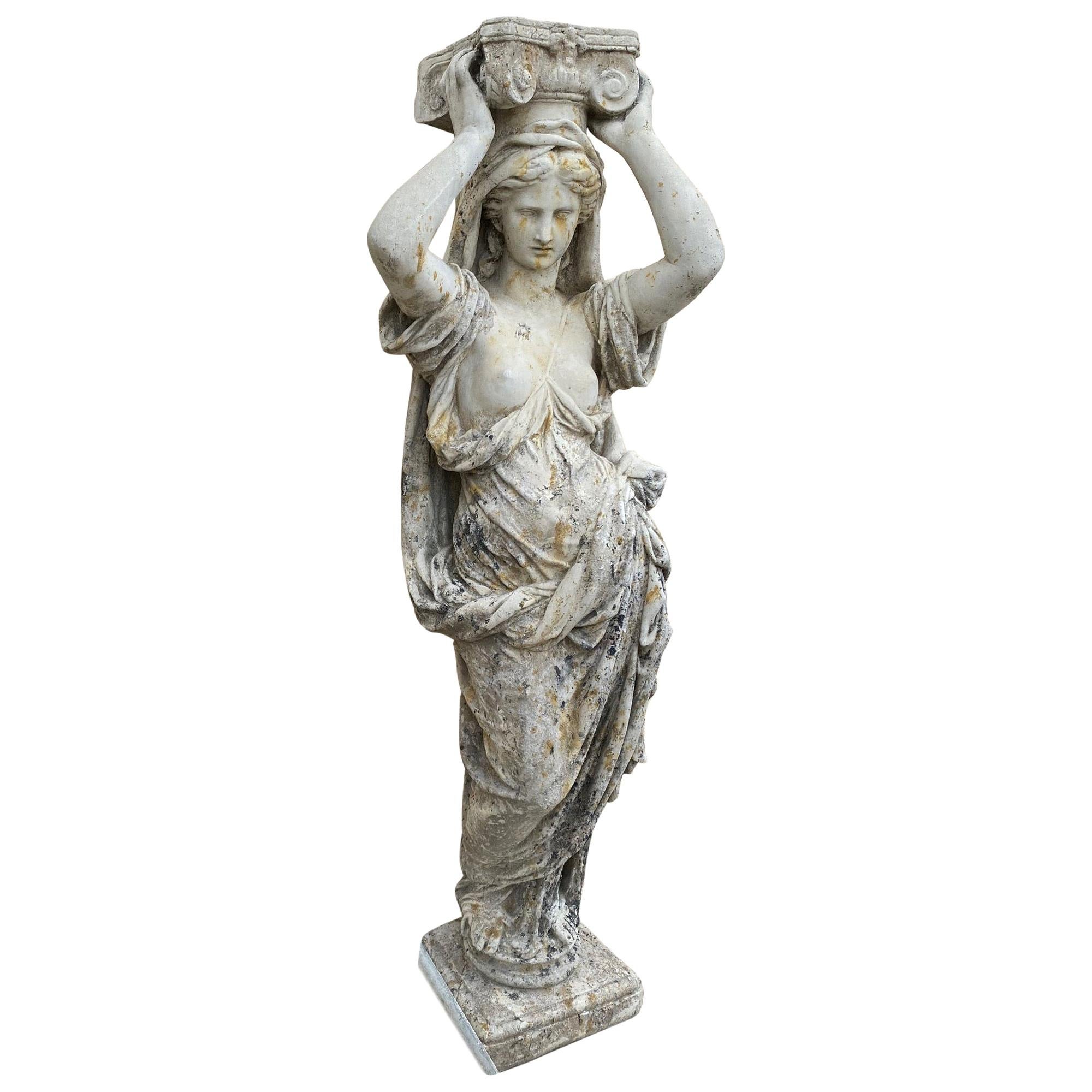 Female Free Standing Cariatide Statue