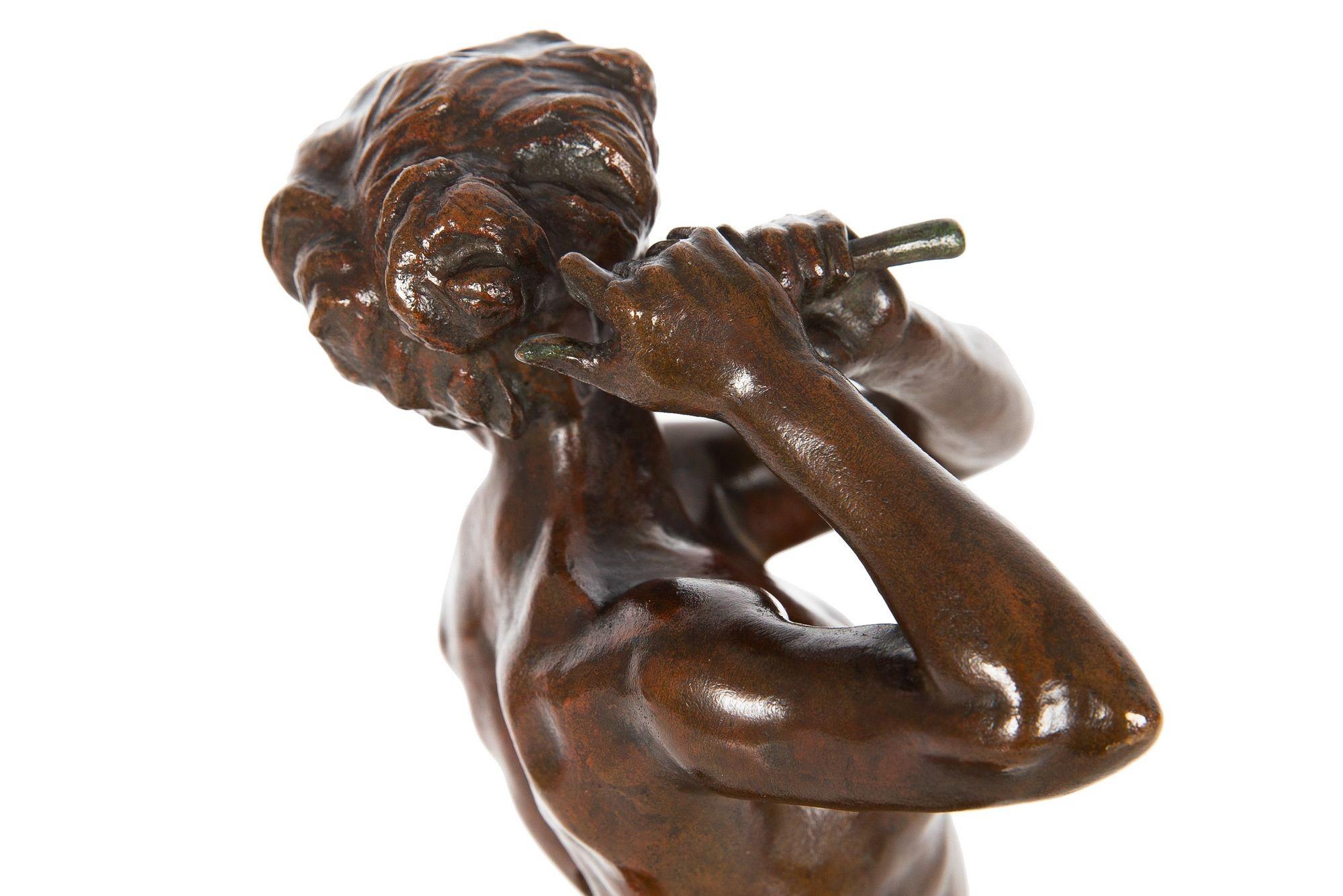 “Female Golfer” '1909' French Antique Bronze Sculpture by Jacques Loysel 13