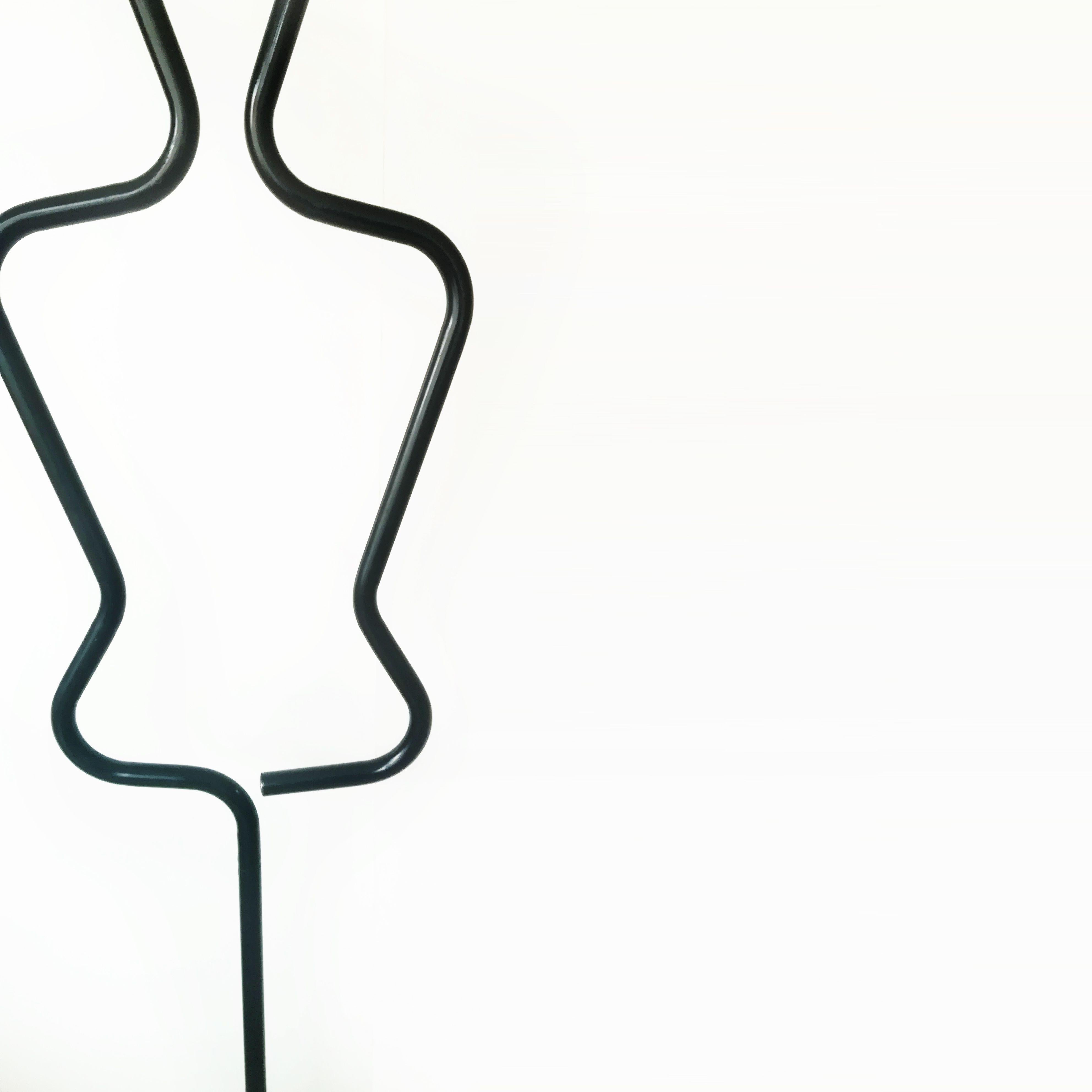 Silhouette Figural  Valet Stand , Tubular , Italy, 1980s (Female & Male)  For Sale 5