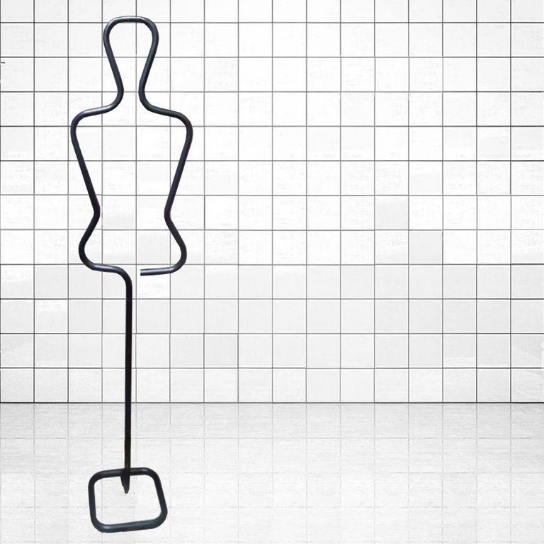 Pair of Silhouette Figural Valet Stand ,Tubular , Italy, 1980s (Female