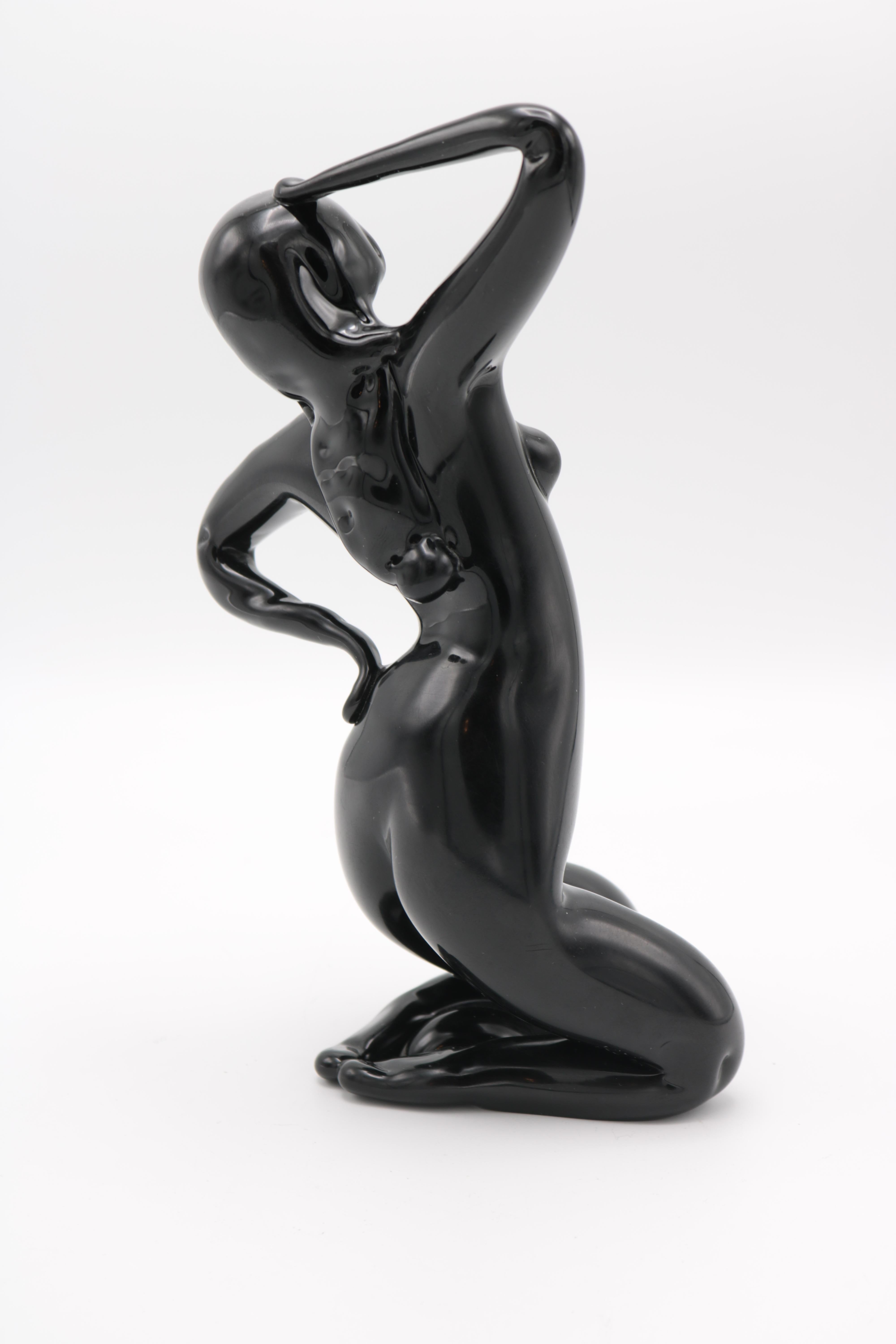 Italian Female Nude Glass Sculpture by Venini & Co. For Sale