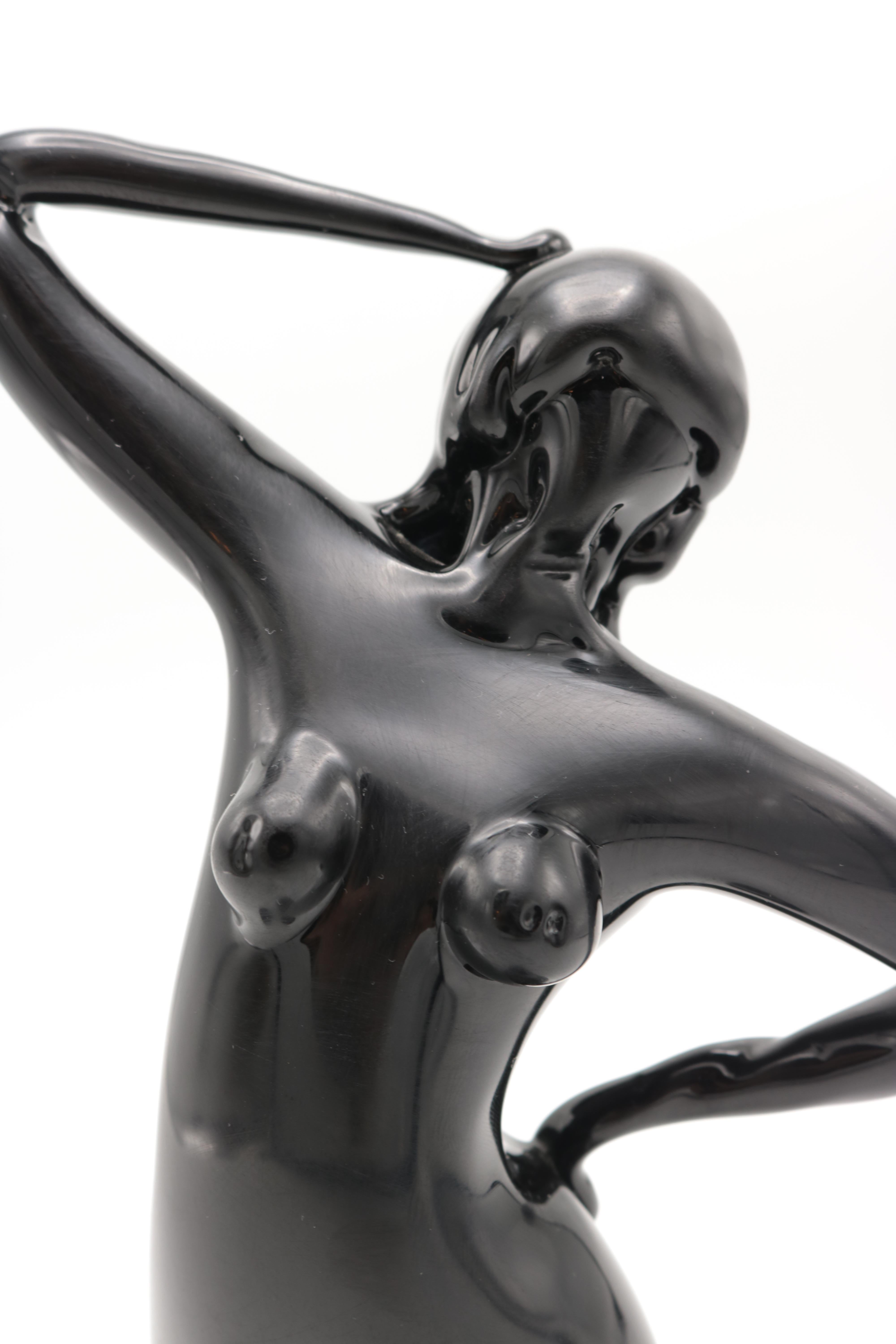 Mid-20th Century Female Nude Glass Sculpture by Venini & Co. For Sale