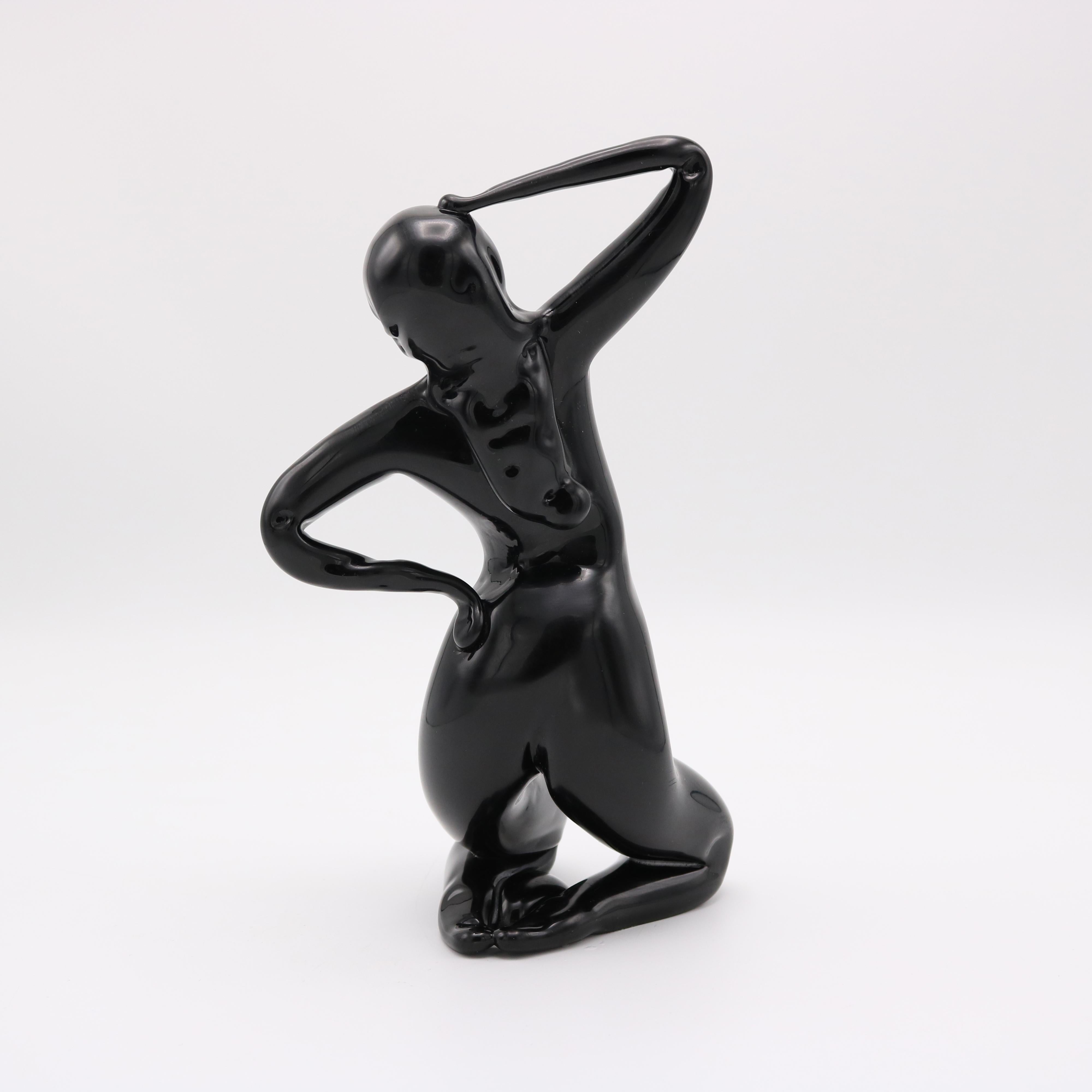 Escultura de cristal Desnudo femenino de Venini & Co. mediados del siglo XX en venta