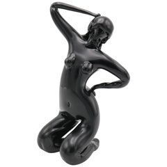 Sculpture de femme nue en verre de Venini & Co.