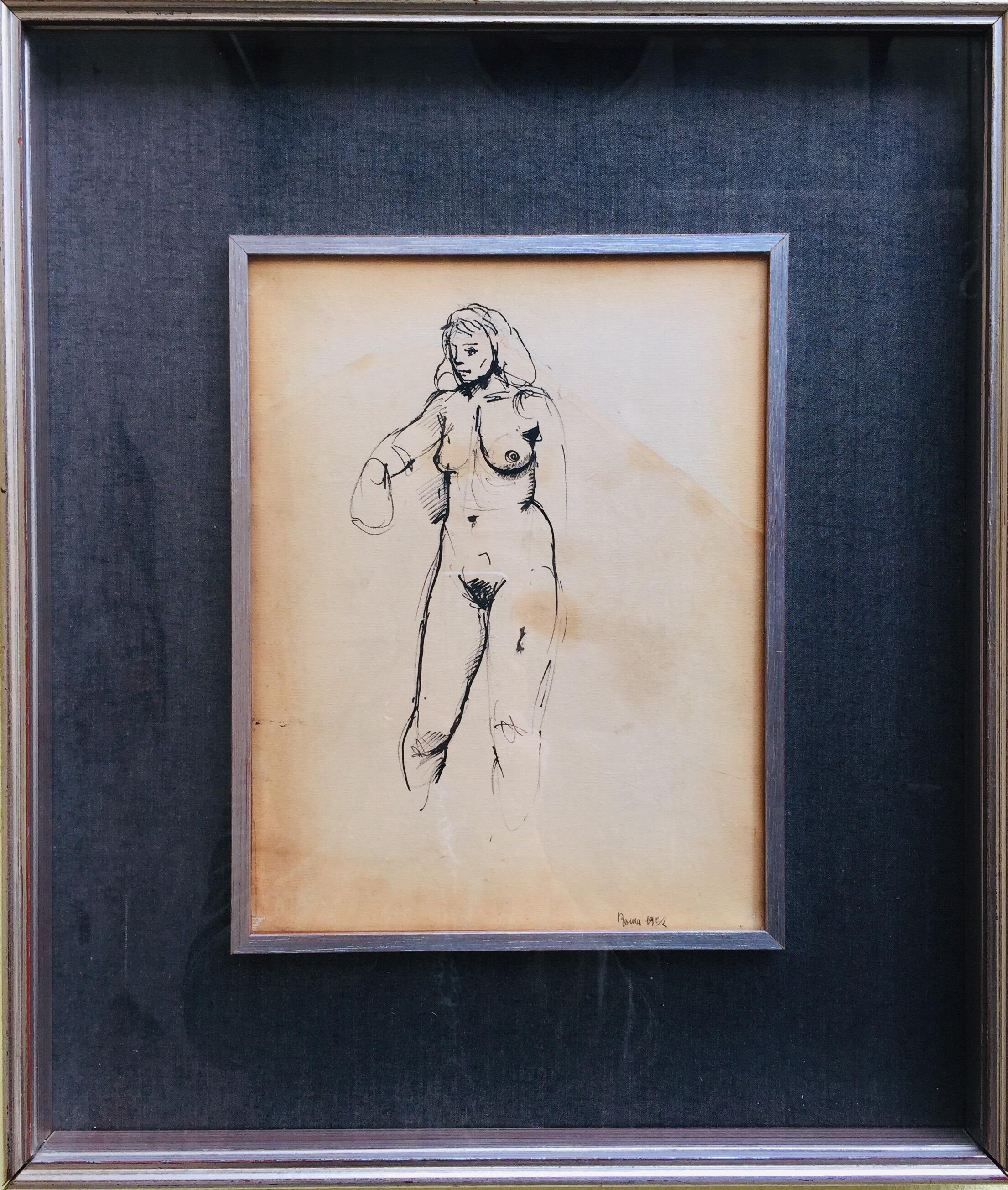 nude ink drawings