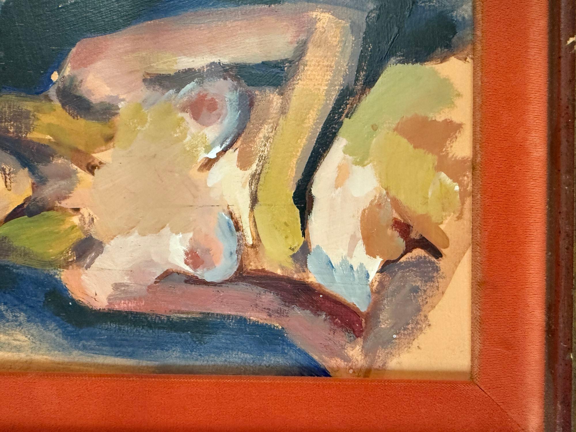 Fine XX secolo Pittura di nudo femminile di Baizan in vendita