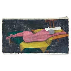 Female Nude Painting On Canvas