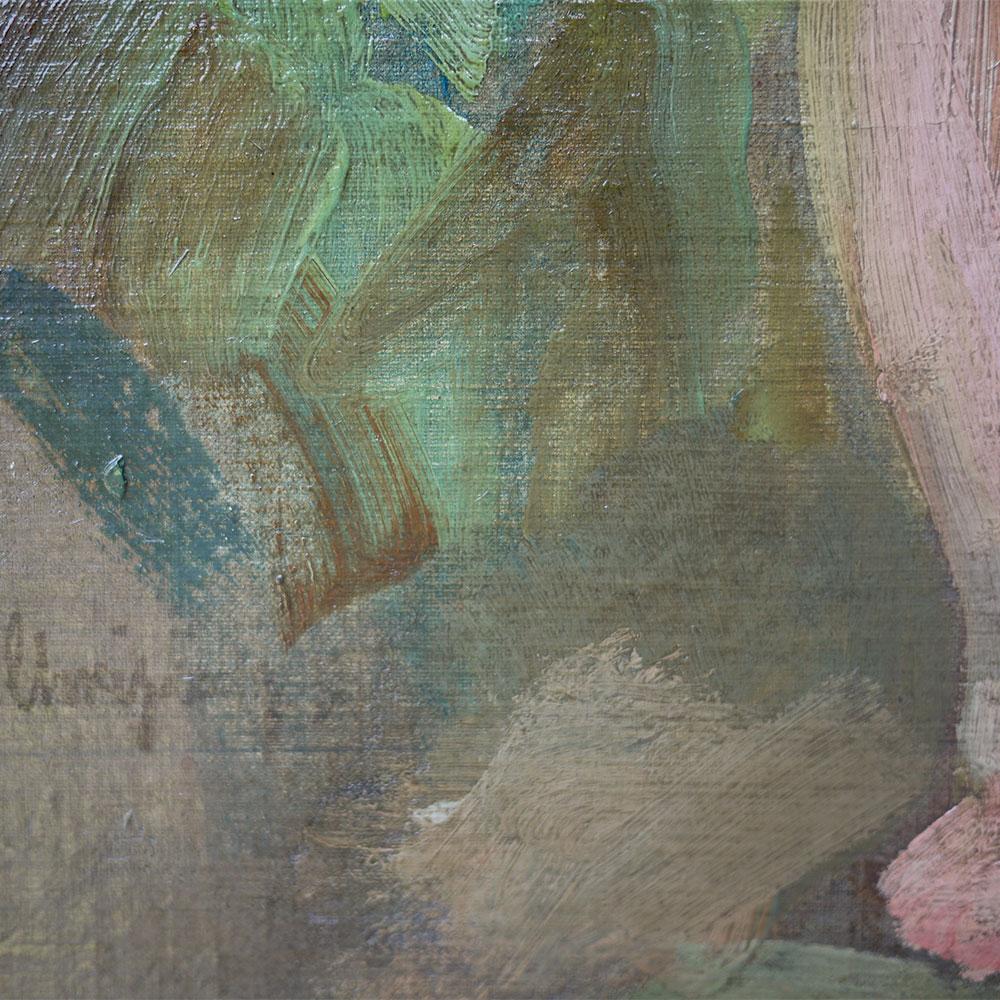 Peinture de nu, Wilhelm Christens, années 1930  Bon état - En vente à Albignasego, IT
