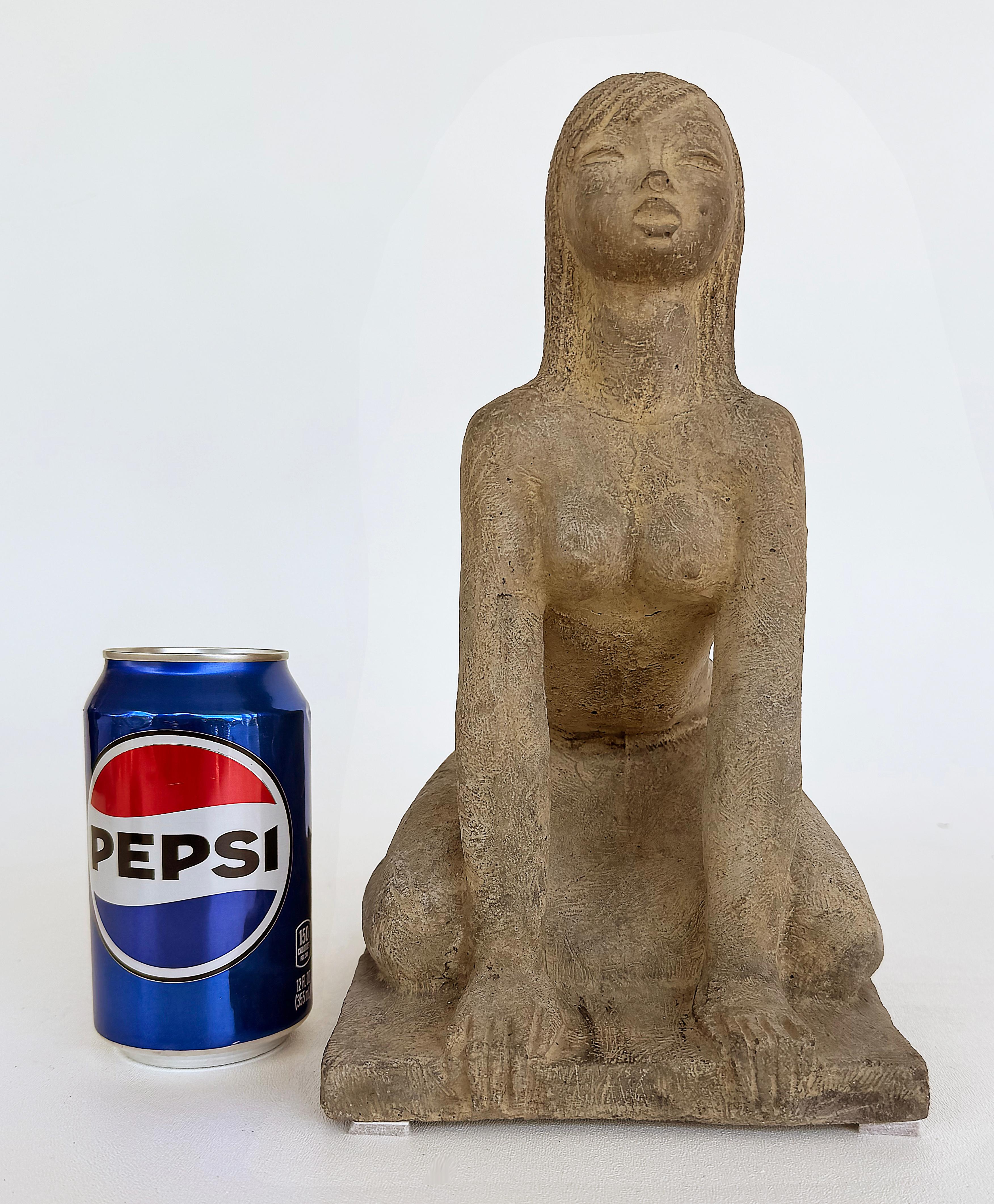  Weiblicher Akt Skulptur von Florida Künstler Chuck Dodson 1970s

Zum Verkauf angeboten wird ein figurativer weiblicher Akt des Künstlers Chuck Dodson (1908-1993) aus Coconut Grove, Florida.  Nach dem Zweiten Weltkrieg lebte Dodson in Miami, FL.  Er