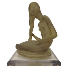 Female Nude Sculpture in Cast Resin by Dorothy C. Thorpe