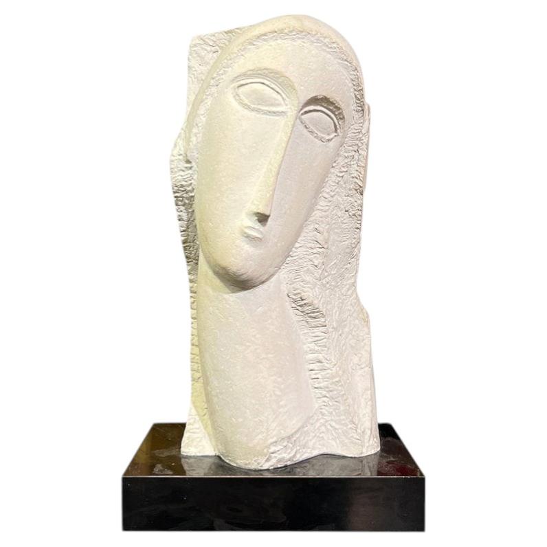 Female Plaster Bust After Modigliani