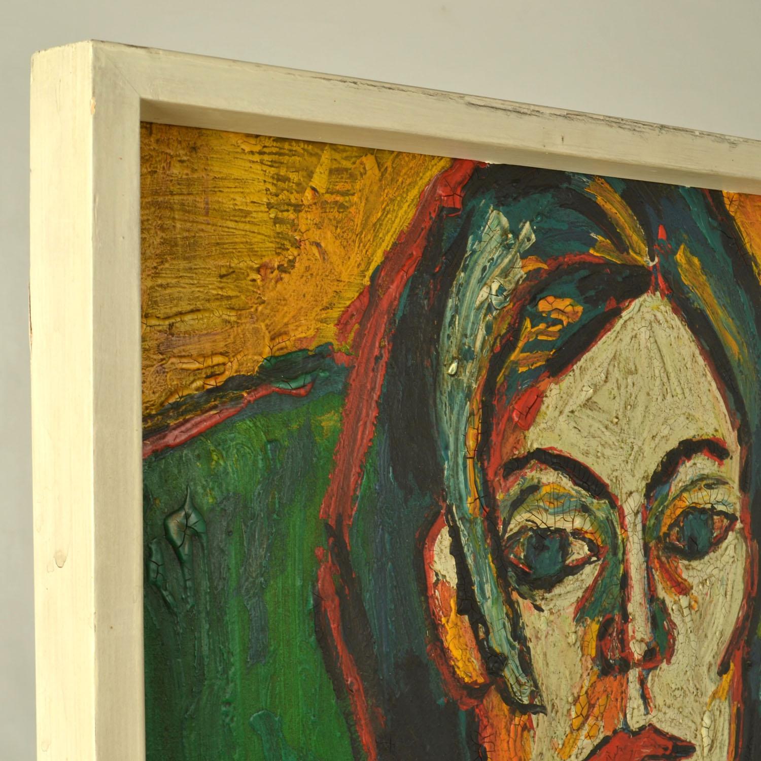 Retrato Femenino Años 60 en Colores Brillantes en Excelente estado para la venta en London, GB
